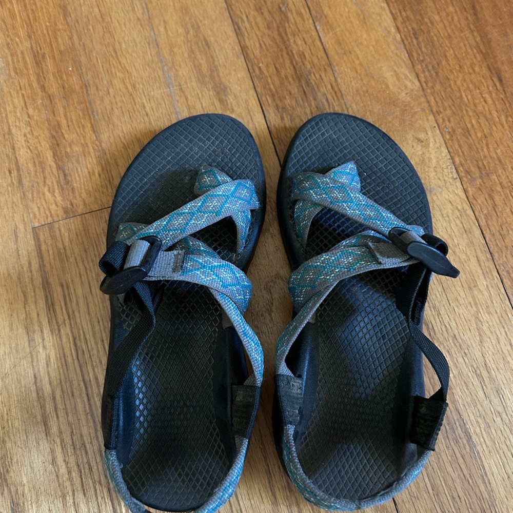Chaco Black and Blue Women's Sandals